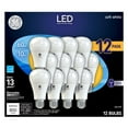 thumbnail image 1 of GE Soft White LED 60W Equivalent General Purpose A19 Light Bulbs 12-Pack, 1 of 8