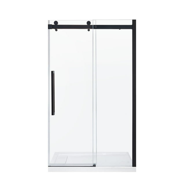 OVE Decors Bel 48" W x 78-3/4" H Frameless Soft-Close Sliding Shower Door