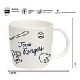 thumbnail image 3 of Logo Brands Texas Rangers 18oz Playmaker Mug Bundle, 3 of 4