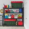 thumbnail image 4 of Member's Mark 64 Gallon Heavy-Duty Red & Green Wheeled Latch Storage Tote, 21.1" D x 46.5" W x 23.2" H, 4 of 6