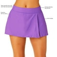 thumbnail image 3 of Anne Cole Ladies Side Slit Skirt Swim Bottom, 3 of 7