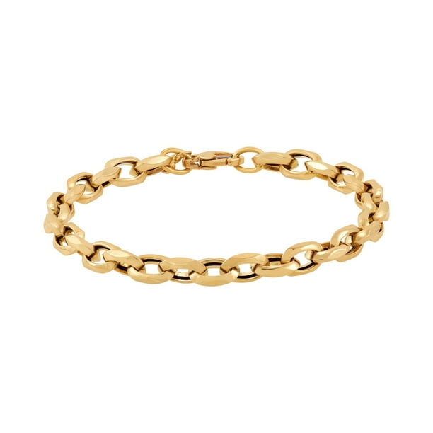 Oval Link Rolo Chain Bracelet in 14K Gold - Samsclub.com
