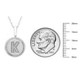 thumbnail image 5 of Diamond Initial Pendant Necklace in Sterling Silver, 5 of 5