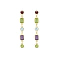 thumbnail image 1 of Multi-Gemstone Station Earrings in 14K Gold, 1 of 5