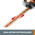 thumbnail image 6 of Worx 22" Hedge Trimmer, 5" Pruning Saw, 10" Cordless Chainsaw Combo Kit, 6 of 11