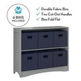 thumbnail image 6 of RiverRidge Horizontal Bookcase with 6 Bins, Assorted Shelf and Bin Colors, 6 of 6