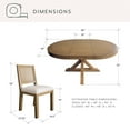thumbnail image 3 of details by Becki Owens Ivy 7-Piece Expandable Dining Set, 3 of 13