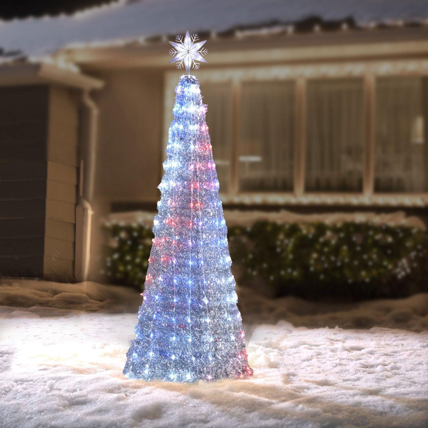 Member's Mark Pre-Lit 6' Color Changing Tree - Silver - Samsclub.com