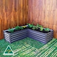 thumbnail image 2 of The Organic Garden Co Hakea 4' x 4' x 1' Metal L Shape Garden Bed, 2 of 8