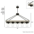thumbnail image 6 of Hunter Devon Park with Clear Glass Chandelier Ceiling Light Fixture, 6 of 11