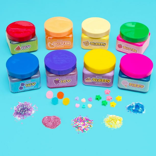 SlimyGloop Sensory Textured and Scented Slime Variety Pack, 8 pk