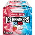 thumbnail image 1 of Ice Breakers Duo Sugar Free Mints, Strawberry, 1.3 oz., 8 ct., 1 of 9