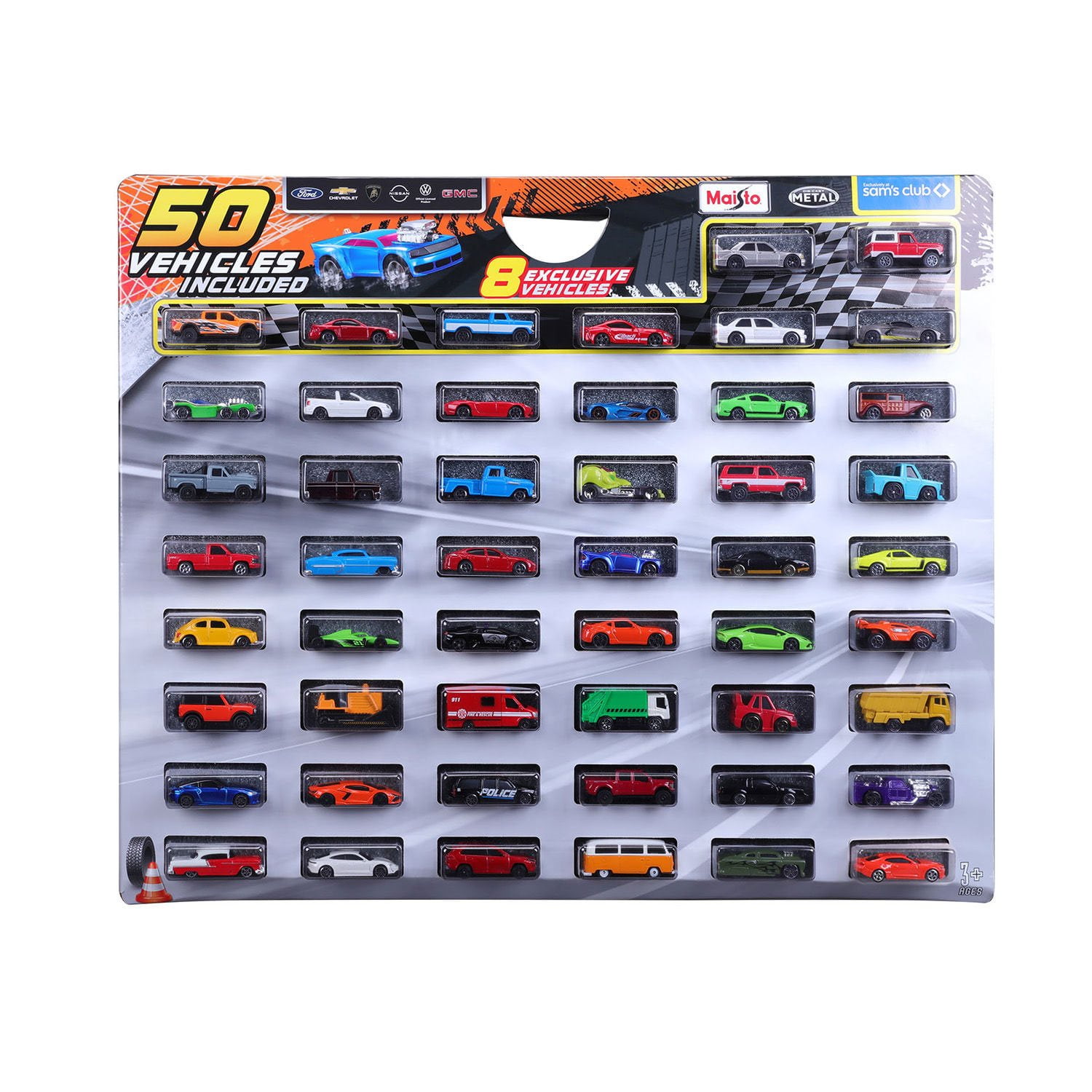 Maisto Diecast Toy Car Set, 50