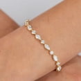 thumbnail image 6 of Lab Created Diamond 6.96 CT. T.W. Round & Marquise Bracelet in 14K Gold, 6 of 7
