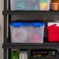 thumbnail image 7 of IRIS USA WeatherPro 44 Quart Clear Plastic Storage Box with Protective Gasket Lid, 19.7" x 15.75" x 11", 4 Piece Set, 7 of 8