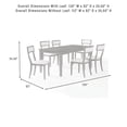 thumbnail image 10 of Crosley Alessia 7-Piece Dining Set, 10 of 12