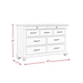 thumbnail image 2 of Brooks 9-Drawer Poplar Wood Dresser, Assorted Colors, 2 of 5