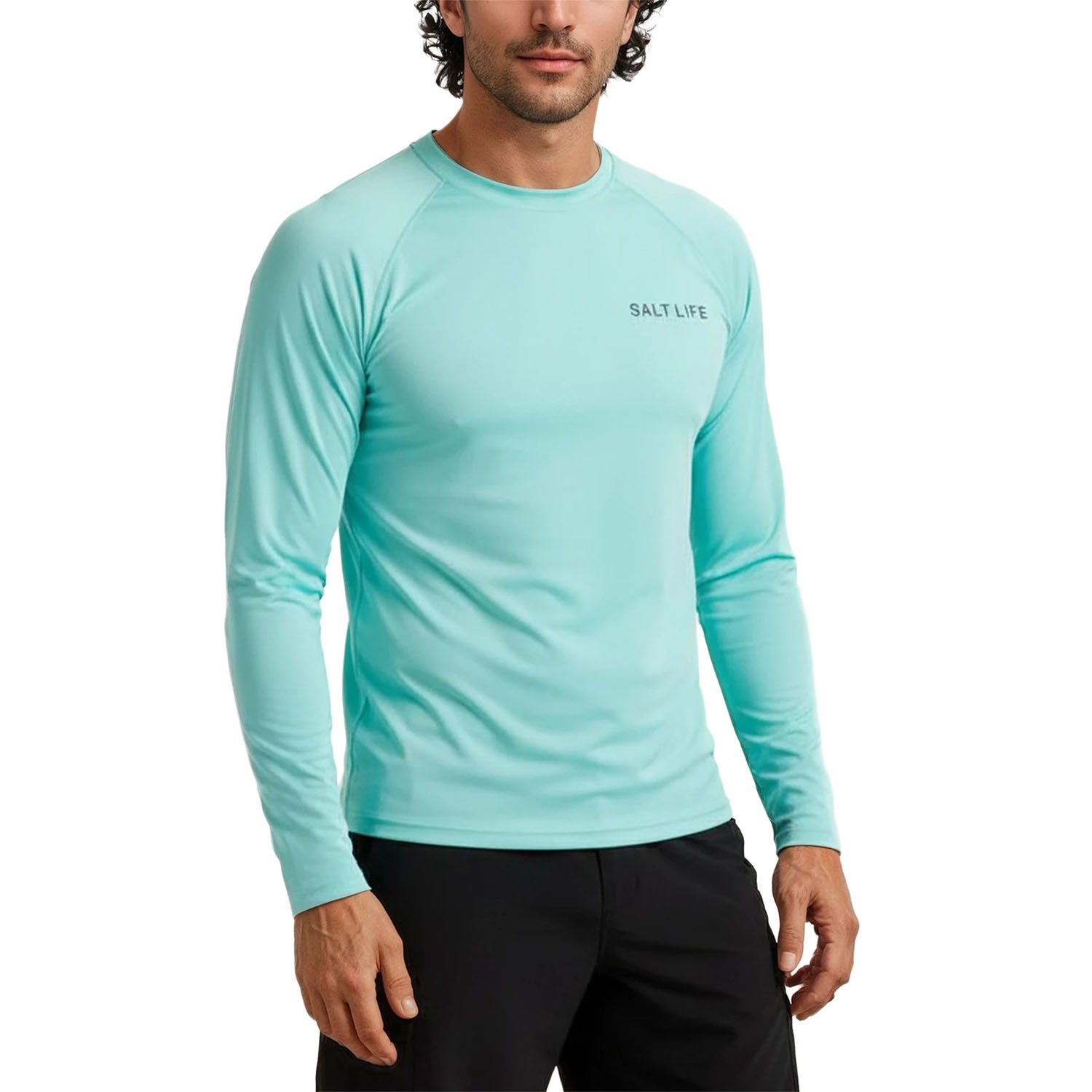 Salt Life Men's Long Sleeve Pocket T-Shirt – Marlin Hook Up Graphic, Heather Gray, NWT (Size L & XL)