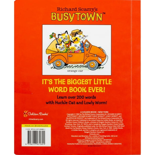 Richard Scarry's Biggest Little Word Book Ever!, Board Book