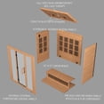 thumbnail image 12 of Backyard Discovery 4-Person Cedar Indoor Infrared Sauna with Red Light Therapy & Chromotherapy, 12 of 12