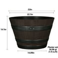 thumbnail image 3 of Member's Mark 22" Wine Barrel Planter, 3 of 9