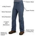 thumbnail image 2 of Free Country Men's Stretch Softshell Snow Pant, 2 of 6