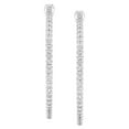 thumbnail image 2 of 1.00 CT. T.W. Inside Out Diamond Hoop Earrings in 14K Gold, 2 of 4