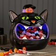 thumbnail image 1 of Member's Mark Pre-Lit Ceramic Cat Halloween Candy Bowl, 1 of 7