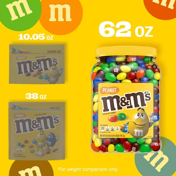 M&M'S Peanut Milk Chocolate Candy, 62 oz. - Samsclub.com