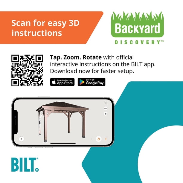 Backyard Discovery Barrington Cedar Gazebo with Powerport, Choose