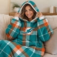 thumbnail image 7 of Pegasus Sports Miami Dolphins Wearable Sherpa Throw, 7 of 8