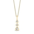 thumbnail image 4 of 1.00 C.T. T. W. Round Cut Three Stone Diamond Pendant Necklace in 14K Gold, 4 of 7