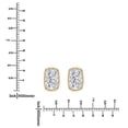 thumbnail image 4 of Lab Created Diamond Cushion Cut Diamond Stud Earrings, 4 of 4
