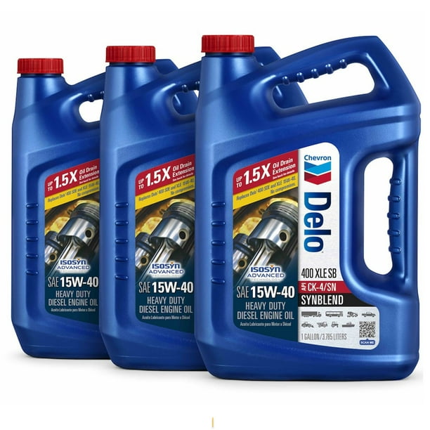 Delo 400 XLE SB Synthetic Blend SAE 15W-40 Heavy-Duty Diesel Motor