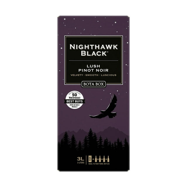 Bota Box Nighthawk Black Lush Pinot Noir, 3 L