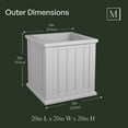 thumbnail image 4 of Mayne Cape Cod Square Planter, Choose Size, 4 of 9