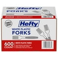 thumbnail image 1 of Hefty White Plastic Forks, 600 ct., 1 of 4