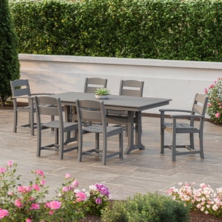 POLYWOOD Gulf Shores Farmhouse Trestle Dining Set, 7pc