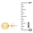 thumbnail image 3 of 7MM Stud Earring in 14K Gold, 3 of 7