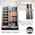 thumbnail image 6 of Lanbo 24 Inch 18 Bottle and 55 Can Wine and Beverage Refrigerator, 6 of 15