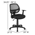 thumbnail image 7 of Flash Furniture Mesh Mid-Back Computer Chair, Black, 7 of 16