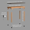 thumbnail image 14 of Backyard Discovery Arcadia Cedar Gazebo with PowerPort, Choose Size, 14 of 14