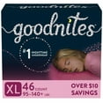 thumbnail image 1 of Goodnites Nighttime Bedwetting Underwear for Girls, Sizes Extra Small - Extra Extra Large, 1 of 11