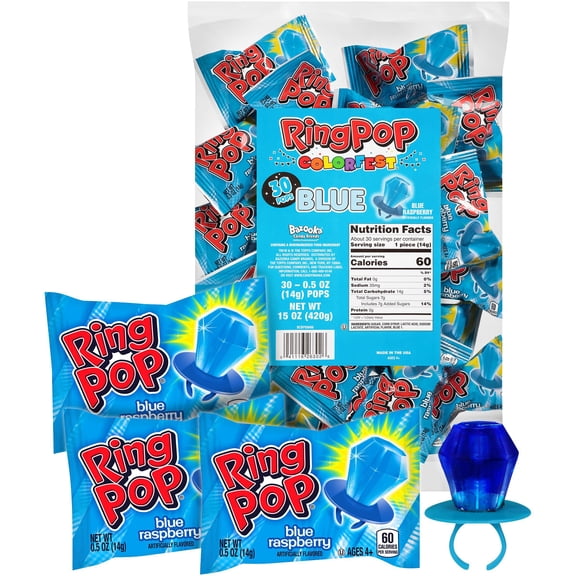 Ring Pop Colorfest, Blue Raspberry 30 ct.