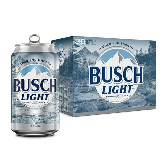 Busch Light Lager Beer, 12 fl. oz. can, 30 pk.