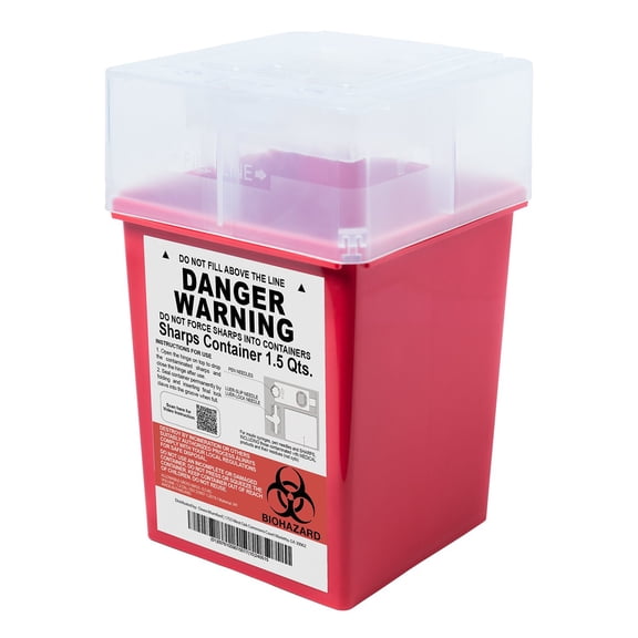 Owen Mumford Universal Home Use Sharps Container 1.5 qt.