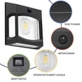 thumbnail image 3 of Westinghouse 600 Lumen Solar Motion Activated Linkable Wall Light, 2pk, 3 of 11
