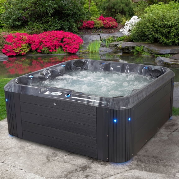 Everlast Spas Indulgence 7-Person 100-Jet Acrylic Spa, Choose Seating