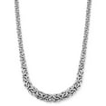 thumbnail image 1 of Rhodium Plated Gaduated Byzantine Necklace in Sterling Silver, 1 of 3