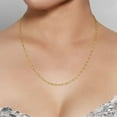 thumbnail image 5 of Diamond Cut Singapore Chain Necklace in 14K Yellow Gold, 5 of 5